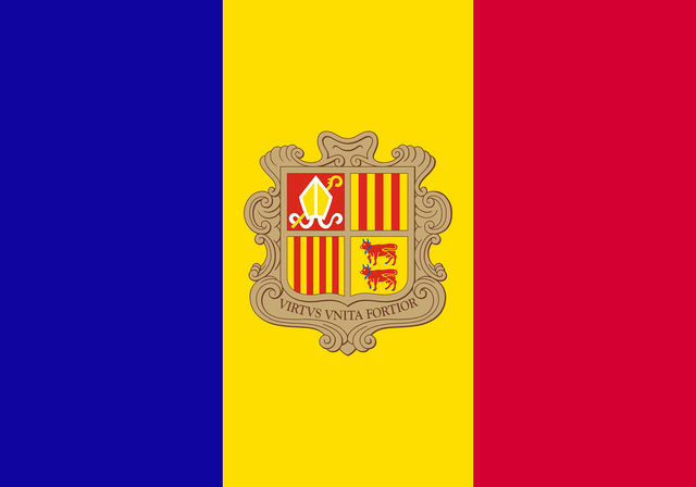 Andorra T&uuml;rk konsoloslukları ve vek&acirc;letname rehberi i&ccedil;in Andorra bayrağı