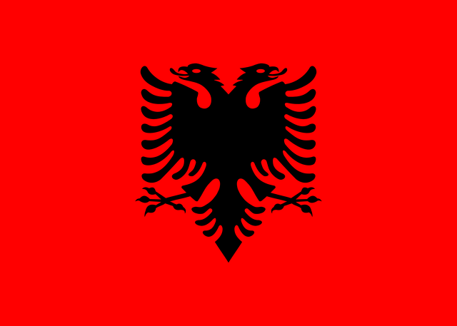 Arnavutluk T&uuml;rk konsoloslukları ve vek&acirc;letname rehberi i&ccedil;in Arnavutluk bayrağı