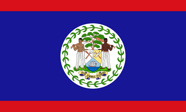 Belize T&uuml;rk konsoloslukları ve vek&acirc;letname rehberi i&ccedil;in Belize bayrağı