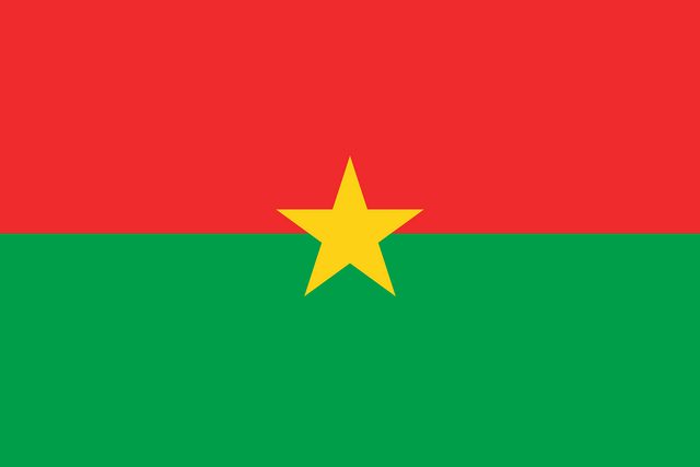 Burkina Faso T&uuml;rk konsoloslukları ve vek&acirc;letname rehberi i&ccedil;in Burkina Faso bayrağı