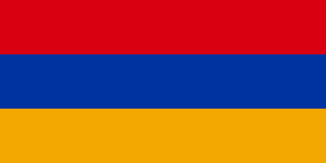 Ermenistan T&uuml;rk konsoloslukları ve vek&acirc;letname rehberi i&ccedil;in Ermenistan bayrağı