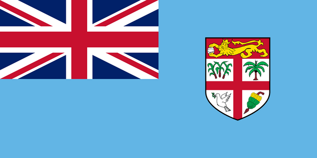 Fiji T&uuml;rk konsoloslukları ve vek&acirc;letname rehberi i&ccedil;in Fiji bayrağı
