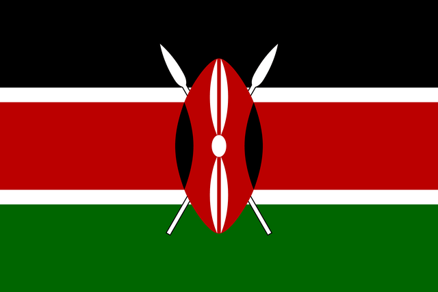 Kenya T&uuml;rk konsoloslukları ve vek&acirc;letname rehberi i&ccedil;in Kenya bayrağı