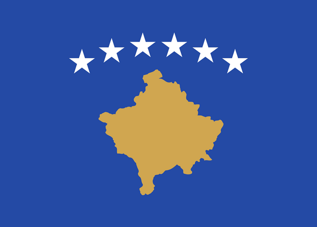 Kosova T&uuml;rk konsoloslukları ve vek&acirc;letname rehberi i&ccedil;in Kosova bayrağı