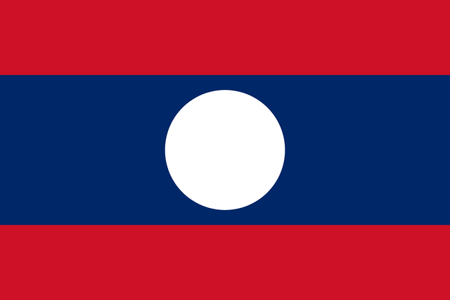 Laos T&uuml;rk konsoloslukları ve vek&acirc;letname rehberi i&ccedil;in Laos bayrağı