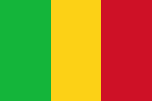 Mali T&uuml;rk konsoloslukları ve vek&acirc;letname rehberi i&ccedil;in Mali bayrağı
