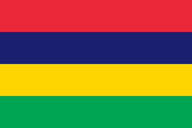 Mauritius T&uuml;rk konsoloslukları ve vek&acirc;letname rehberi i&ccedil;in Mauritius bayrağı