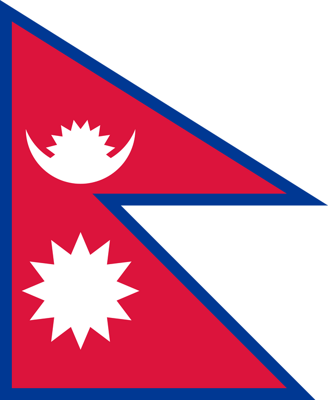 Nepal T&uuml;rk konsoloslukları ve vek&acirc;letname rehberi i&ccedil;in Nepal bayrağı