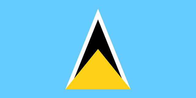 Saint Lucia T&uuml;rk konsoloslukları ve vek&acirc;letname rehberi i&ccedil;in Saint Lucia bayrağı