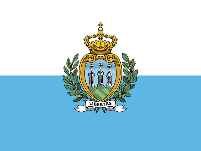 San Marino T&uuml;rk konsoloslukları ve vek&acirc;letname rehberi i&ccedil;in San Marino bayrağı