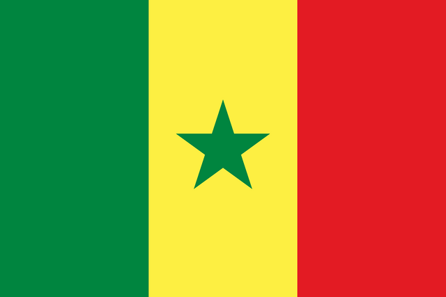 Senegal T&uuml;rk konsoloslukları ve vek&acirc;letname rehberi i&ccedil;in Senegal bayrağı