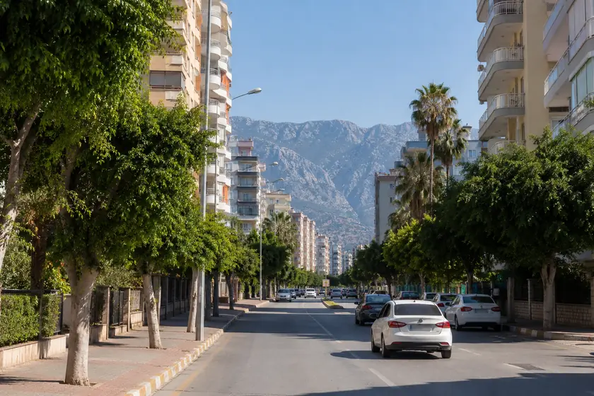 Siteler Karakolu ulaşım rehberi için Mersin Siteler Mahallesi kent görünümü