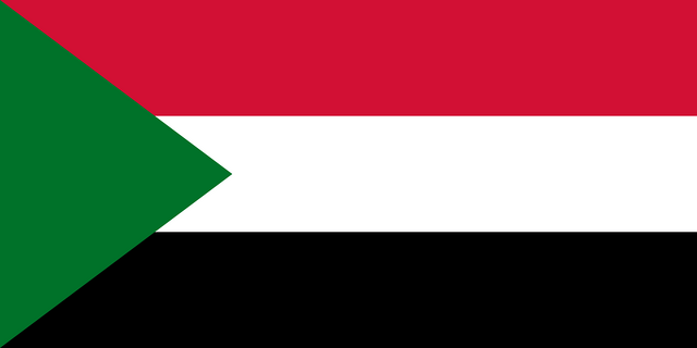 Sudan T&uuml;rk konsoloslukları ve vek&acirc;letname rehberi i&ccedil;in Sudan bayrağı