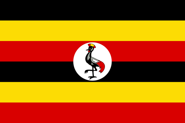 Uganda T&uuml;rk konsoloslukları ve vek&acirc;letname rehberi i&ccedil;in Uganda bayrağı