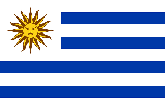 Uruguay T&uuml;rk konsoloslukları ve vek&acirc;letname rehberi i&ccedil;in Uruguay bayrağı