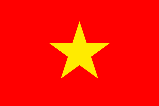 Vietnam T&uuml;rk konsoloslukları ve vek&acirc;letname rehberi i&ccedil;in Vietnam bayrağı