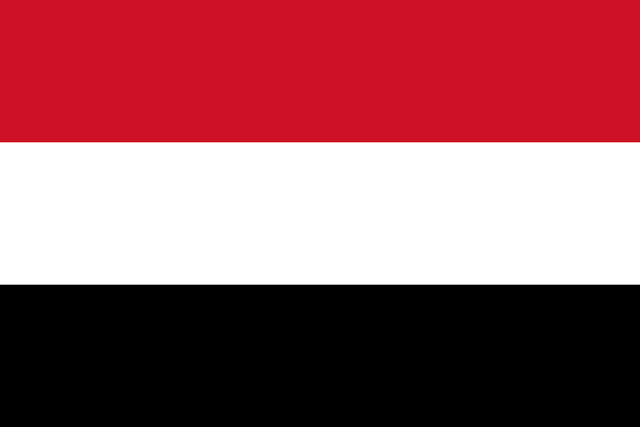 Yemen T&uuml;rk konsoloslukları ve vek&acirc;letname rehberi i&ccedil;in Yemen bayrağı