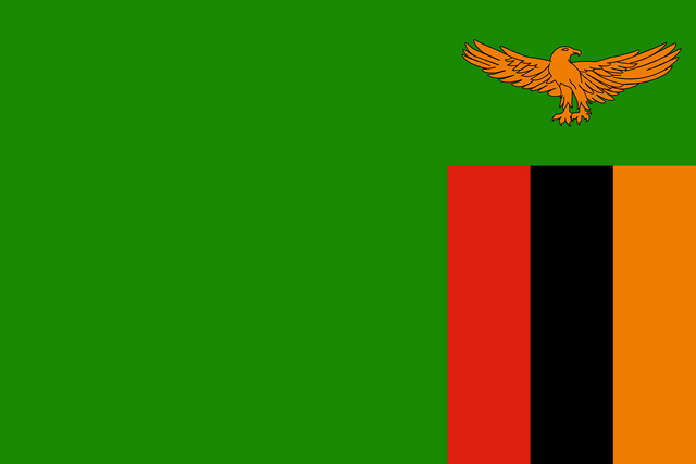 Zambiya T&uuml;rk konsoloslukları ve vek&acirc;letname rehberi i&ccedil;in Zambiya bayrağı
