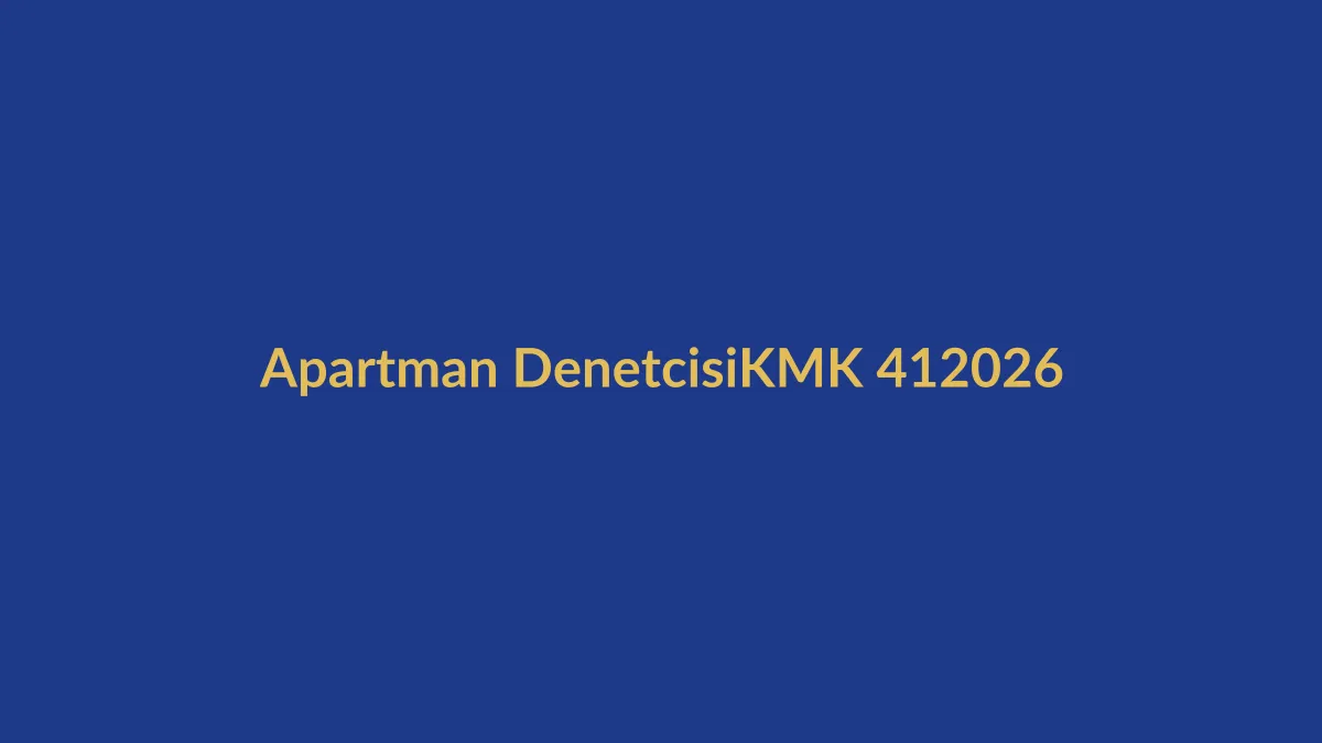 Yurt dışındaki kat maliki site yönetimi denetimi KMK 41