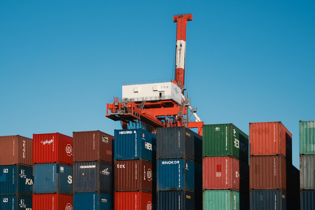 Cargo containers at a port illustrating Turkish customs clearance and import procedures