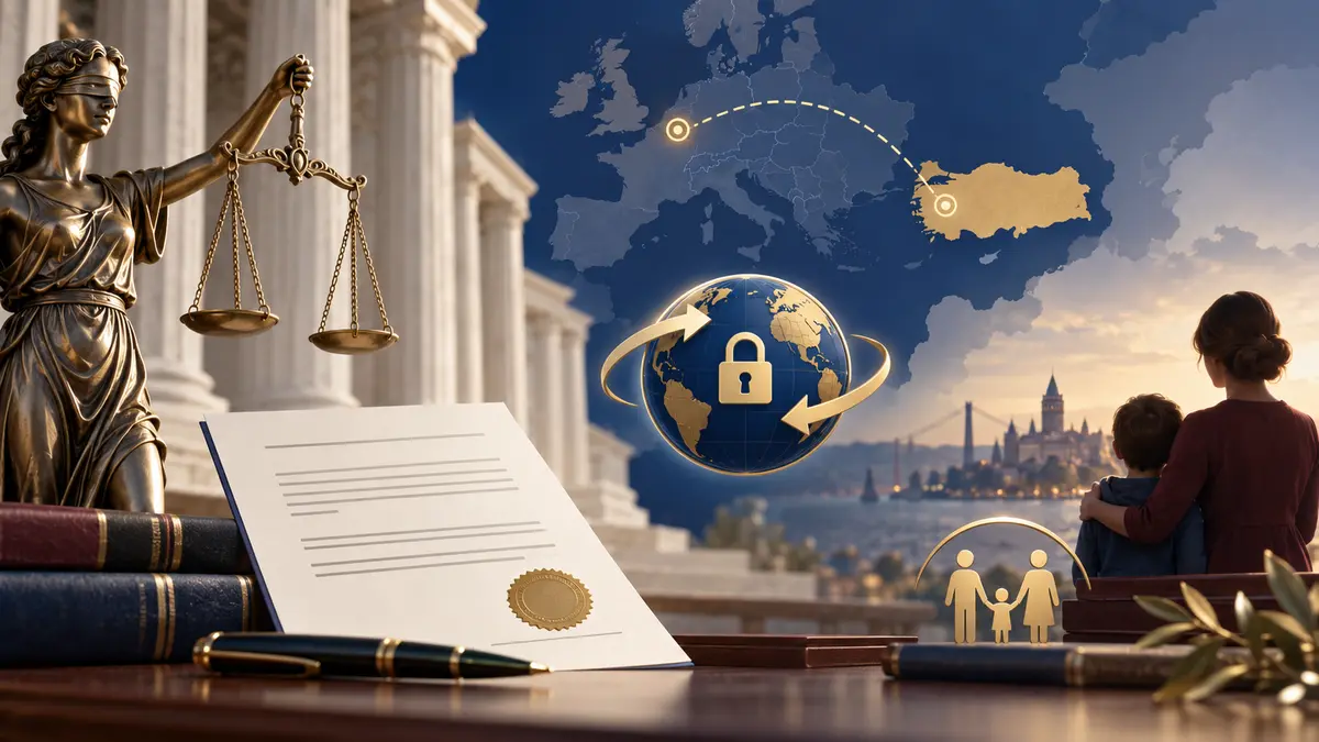 Yurt dışı nafaka alacağının T&uuml;rkiye ile Avrupa arasında mahkeme kararı ve g&uuml;venli transferle tahsili