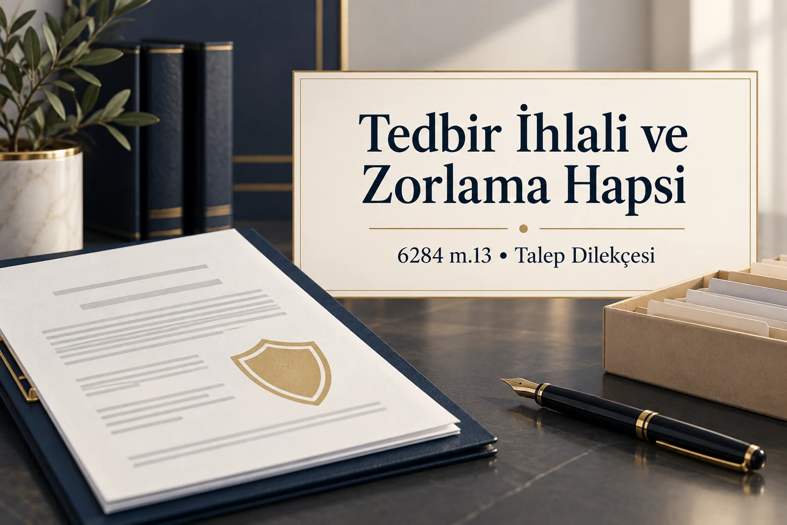 Tedbir kararının ihlalinde zorlama hapsi talebi i&ccedil;in karar ve delil dosyası