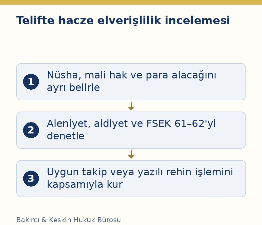 Telif haczinde nesne t&uuml;r&uuml;, a&ccedil;ıklanma durumu ve kanuni koşullar