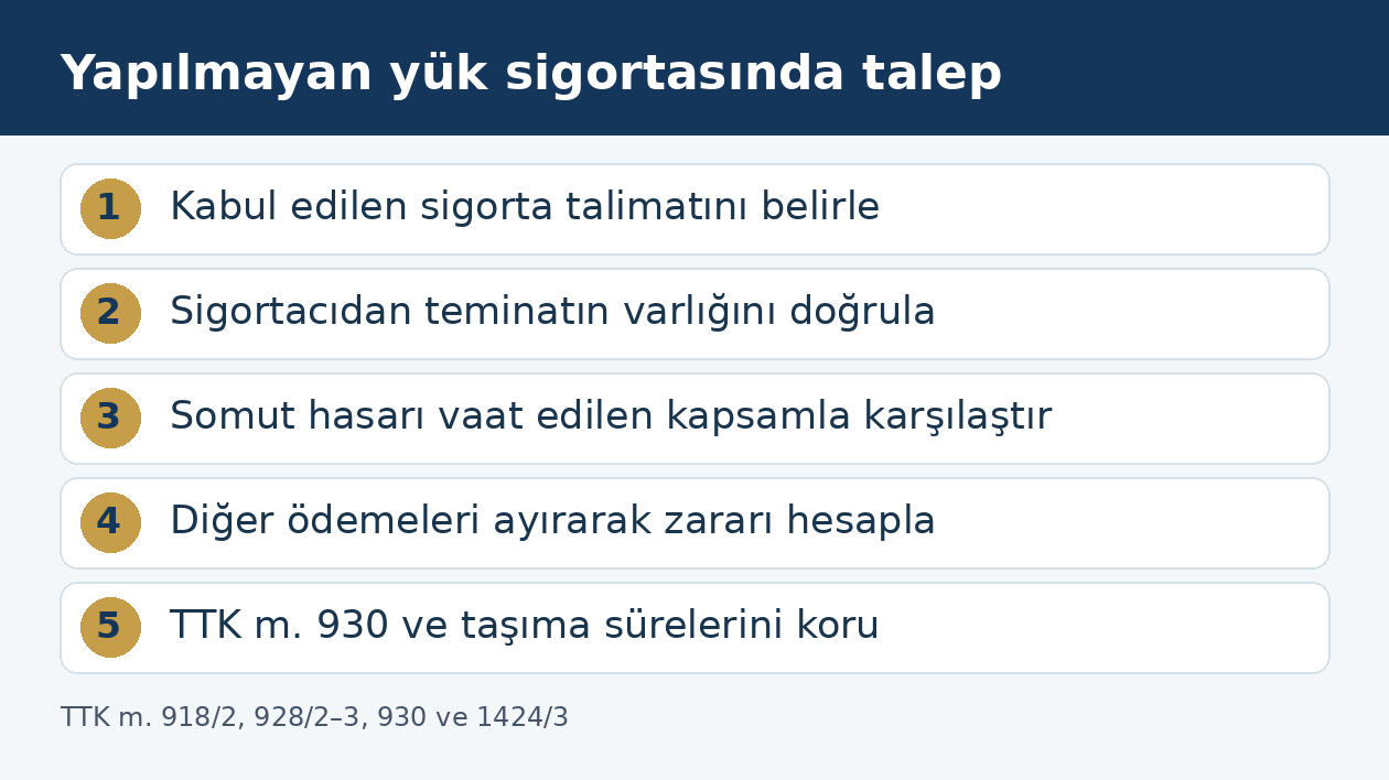 Sigorta talimatının kabul&uuml;nden teminat kaybı hesabına ve &ouml;zel zamanaşımına uzanan inceleme